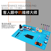Jinkas S-180 with magnetic high temperature resistant silicone anti-static table pad rubber pad computer phone repair heat insulation pad