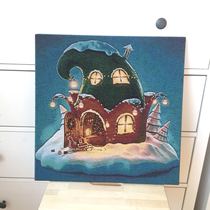 American Country European Retro Mediterranean in English Style Tipper Fabric Fabric Frameless Painting Fairy House