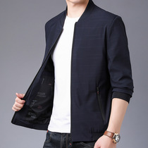 Mens Jacket 2021 Spring and Autumn New Tide Brand Baseball Clothing Casual Plaid Jacket Fashion High-end Top Mens Clothing