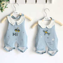 Clearance special Four Seasons cotton skin-friendly male and female baby newborn baby with leg Belly Belly Belly Belly bib