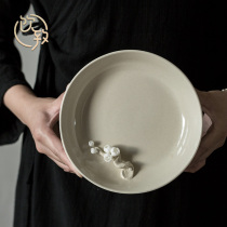 Drink To Jingdezhen Ceramic pot Chengzen Dry Bubble Table Tea Tray Day Style Small Pot Toguet Bowl Bottom of tea Tea Ware Accessories