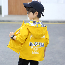 Boy camouflages double face wearing jacket fried street 2022 spring autumn new foreign air CUHK children casual jacket windsurges