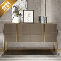 Solid wood Entrance Light Luxurious Closing Cabinet Shoes Cabinet Integrated American Door Hall Dining Side Cabinet Rear Modern Living Room Storage Decoration Cabinet