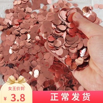 Confetti round round shredded paper balloon filling birthday party event decoration with throwing supplies