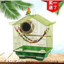 Post-size extra-large cage outside with iron art Painting Brow Luxury Villa Peony Mega Bird Cage Bird Cage Show Complete small cage