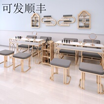 Personality Customised Net Red Marble Mechia Table And Chairs Suit Single Double Light Luxury Meme Table Brief Modern