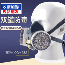 Japan Chongsong Manufacturing Institute Gas Mask CGM28S Imported Pesticide Spray Paint Chemical Odor Mask