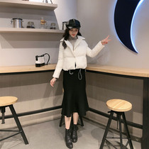 Small fragrant wind cotton coat womens short autumn and winter new suit collar high waist fashion wild thickened down cotton jacket