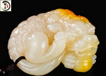 Lao Stone Lychee Cave to recruit Cairou Handlebar Pieces to crystallize Yaan Green Gou Mountain Swaying Pieces of the Town Residence