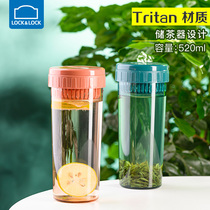 Lock and lock plastic water cup Fashion sports water cup Fashion multi-function sports water cup Large capacity student water cup