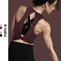 Sports Vest Hood Shirts Women Fitness Yoga Vest Sleeveless Sport Hooded Sweatshirt Vest Dew Training Clothing Cotton T-shirt Thin