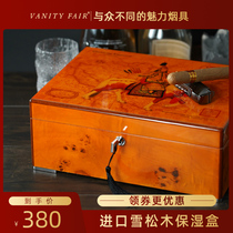 VANITYFAIR Humidor Humidor Imported CEDAR WOOD ALCOHOLIZATION box Art FINISH PIANO PAINT GIFT BOX