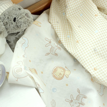 Pure cotton double gauze fabric clothesBaby clothesUpsule napdiaper fake by cartoon whole cotton fabric buddy kindergarten