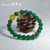 Green Natural Agate Jade Medullary Bracelet Girl Couple Girlfriends Crystal Strings This Life Tiger Year Jewelry Items Birthday Gifts