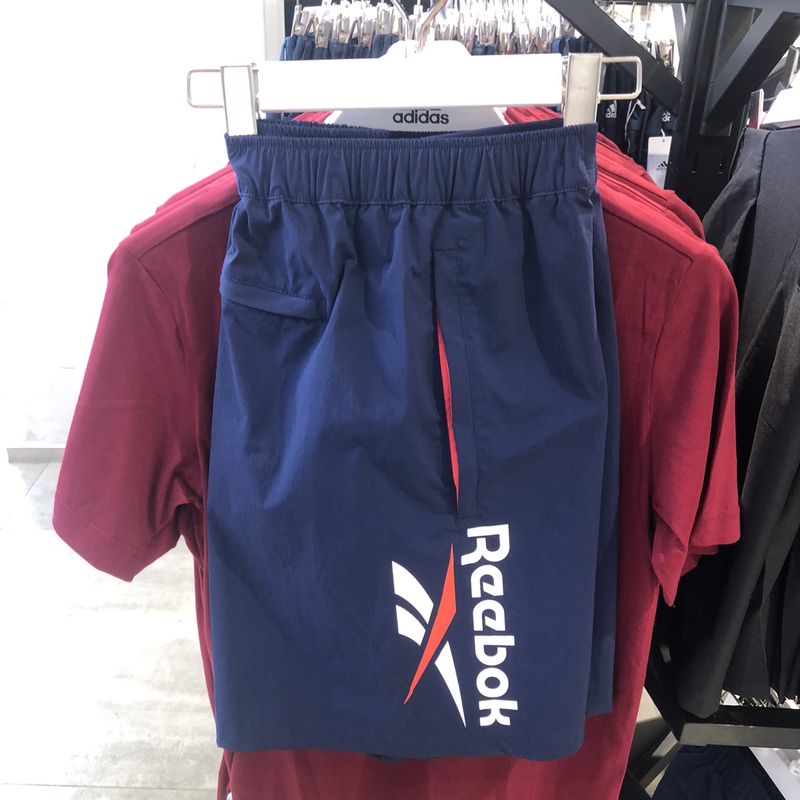 Reebok Men's and Women's Summer Classic Retro Comfortable Breathable Sports Casual Woven Shorts Fs8805