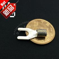 Cold pressing wiring copper nose fork type bare end ut2 54 U type Terminal 1 2 5 square 4mm screw hole