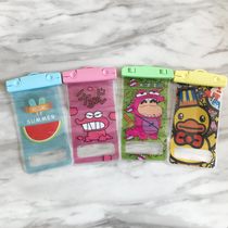 Cartoon mobile phone waterproof bag Apple Huawei hot spring swimming rafting beach universal touch screen call call