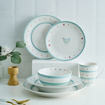 British veteran John Lewis Home pastoral style simple stoneware porcelain tableware set series plate plate plate plate plate plate plate plate