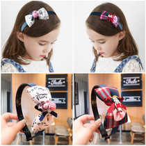 Korean hair accessories Childrens hair band bow with teeth non-slip princess headband Girls cute hair card little girl headdress