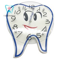Dental Oral Clinic Ornaments Dental Craft Wall Clock Tooth Shape Large Table