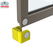 Brand childrens safety broken bridge aluminum window anti-collision angle corner protection household plastic steel wooden doors and windows inside the window anti-collision stickers