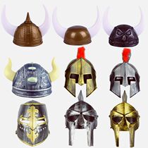 Adult Adults Children Children Retro Greco-Roman Gladiator helmet Viking Pirate Horn hat Cosplay