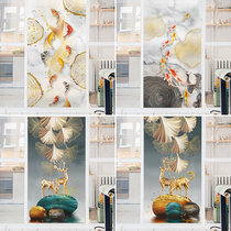 Frosted Glass Sticker Office Light Transmission Opaque Cling Film Bathroom Mobile Door Window Sticker Nordic Brief