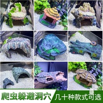 Climbing Spotting Wood Stones Placed Crab Building View Family Fish Tank Waterscape Interior Pendulum seafloor World Resin Hiding Cave