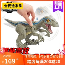 Mattel Jurassic World 2 blue Velociraptor hand dinosaur model with sound effect 2019 new GFD40