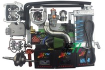 Taiwan 61 4v water cooling kit medium cylinder head crankshaft transmission carburetor Jili Fengli GP110 kit