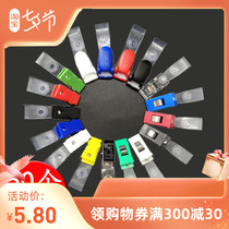 Plastic Chest Card Work Document Clip Exhibition Certificate Chest Card Metal Pin Clip Factory Card Holder Nurse Chest Card Holder