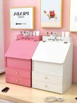 Dust-proof cosmetics storage opaque jewelry box 2019 mini finishing cabinet rack beautiful and practical beauty makeup
