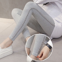 Maternity leggings spring pants outside slim small feet pants 2021 summer new belly pants summer maternity pants