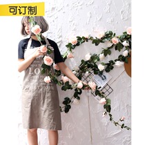 (Mountain tree) 1 8 m rose vine winding vine simulation Flower Vine moon wall hanging landscape decoration arch