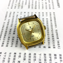 Original stock Out of stock Liaoning Peacock Square Yellow Shell Yellow surface Manual Mechanical Table diameter 33 mm SEND WATCH STRAP