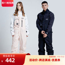 22 Winter skiing pants waterproof and wear-resistant snowboarder suit uniforms men and women ski pants slim ski pants skinny ski equipment