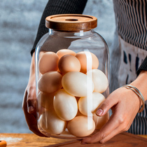 Household kitchen grain storage tank Glass bottle sealed tank with lid Large food preservation storage storage tank