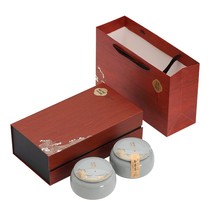 Tea box Small exquisite packaging gift box Tote bag canned ceramic seal food high-grade empty box Super high-end