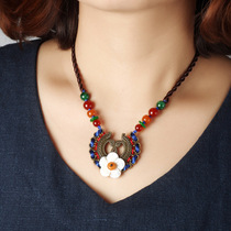 Original ethnic style handmade jewelry fashion Joker neck chain decoration short choker female mixed accessories necklace