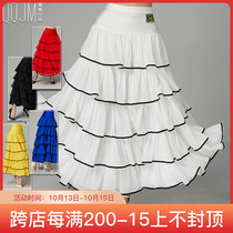 Modern Dance Dress Long Skirt 2021 New Waltz Foxtrot Dance Quick Step Dance Big Skirt Chiffon Cake Skirt