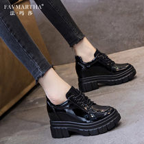Fa Masha light luxury casual womens shoes fashion trend more than small leather shoes spring 2021 new inside the trendy shoes
