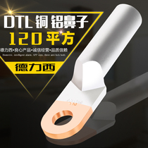 DTL-120 Copper aluminum nose Copper nose Copper wire lug terminal wire lug Copper aluminum transition cable connector