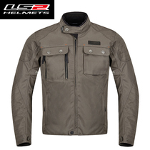 LS2 Four Seasons Motorcycle Riding Suit Summer Breathable Mens and Womens Motorcycle Racing Clamp Clap Force Clothes Fall Resistant Waterproof