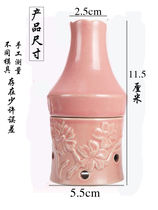 Peach blossom moxibustion ceramic jar facial set box facial health moxibustion fumigation instrument beauty face such as moxibustion device Cup