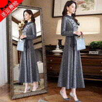 2022 Fashion big code retro medium long style Temperament Famous for High Sensation Casual Goddess Van Advanced Sensation