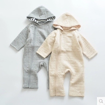 (Horse Sheep) Export to Japan Autumn and Winter Air Cotton Long Climbing Mens and Womens Baby Cotton Ha Clothes Thick Climbing Clothing