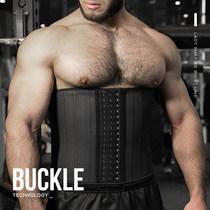 Net Red new fitness belt Mens sports abdomen belt breathable plastic waist shaping body rib valgus Maternal waist