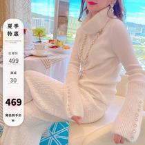 MissLuxury Nay Snow White imports Haimao spelled cotton sweater womens new light extravagant undershirt blouses