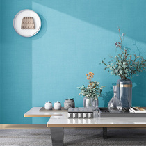 Sea blue seamless cotton wall cloth 2 8 meters high living room gray TV background wall embroidery wall cloth customized thickening