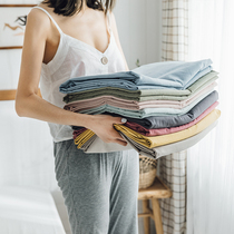 Japanese style simple cotton plain color sheets single wash cotton 1 5 1 8m bed hat cotton dormitory single sheet